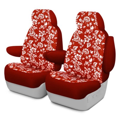 For Acura Integra 94-01 Dash Designs Hawaiian 1st Row Red Custom Seat Covers
