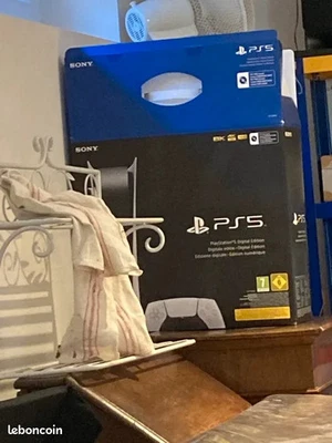 Sony PS5 Digital Edition Console - Blanc - Photo 1/2