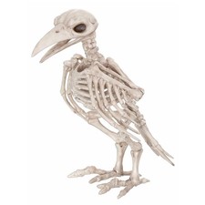 Seasons 7.8" Skeleton Raven Halloween Decoration