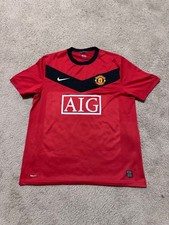 #10 ROONEY MANCHESTER UNITED 2009/10 HOME FOOTBALL SHIRT SOCCER JERSEY NIKE Sz L