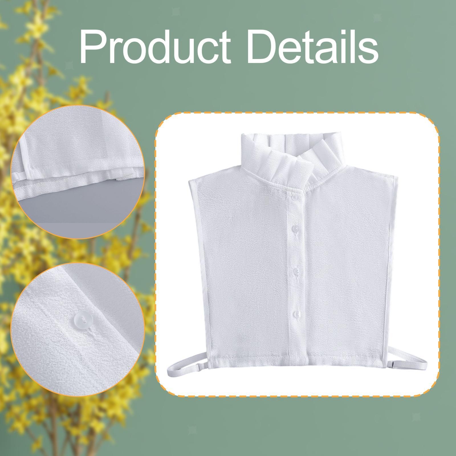 Women Fake Collar Easy to Wear Fashionable Half Shirt Blouse False Collar