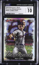 2023 Bowman's Best #BM-12 Max Clark Bowman Masterpieces CGC 10