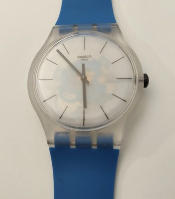Swatch New Gent 2022 - SO29K105 - Blue Daze - leicht gebraucht -