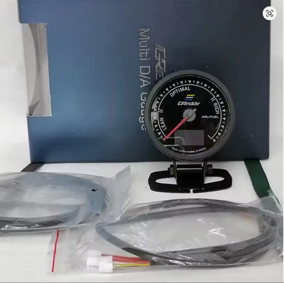 Greddy Digital Air Fuel Gauge 62mm Black/White Face Meter LED JDM