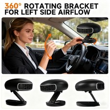 120W Portable Electric Car Heater 12VDC Heating Fan Defogger Defroster Demister