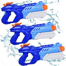 3 Pack Water Guns for Kids Adults - 600CC Squirt Water Toy Gun Super Blaster ...