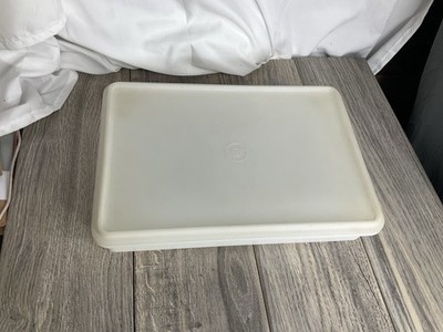 VTG Tupperware Cold Cut Keeper Rectangular 13x9x3'' w/Lid White