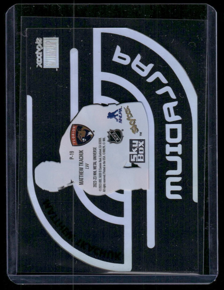 2022-23 SkyBox Metal Universe #P-19 Matthew Tkachuk Palladium - Image 2 of 2