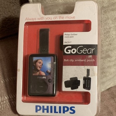 Philips GoGear PAC017 Bundle - Belt Clip, Armband, Silicone Pouch, Black