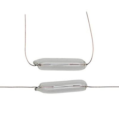 2pcs Warm White 8V 200mA Large Axial Wired Lamp   1/4'' VU Meter Light Bulb