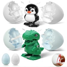 2 Pack Easter Toys Boom Eggs Wind-Up Surprise Eggs, Hatching Dinosaur Egg Toy...
