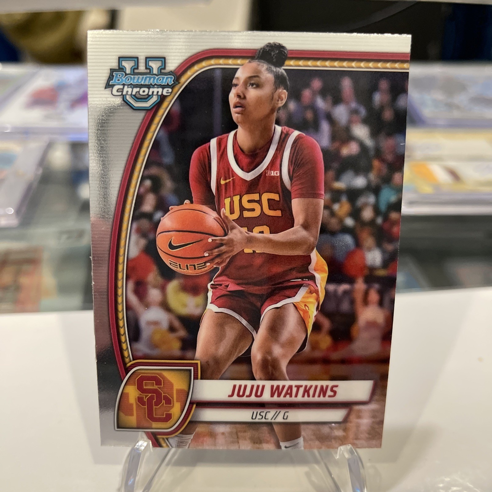 2024-25 Bowman U Chrome JuJu Watkins USC Basketball Rookie Card