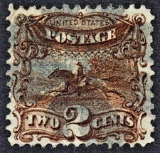 U.S. Classic #113 VF 2 cent dark brown '23 CV $80.00