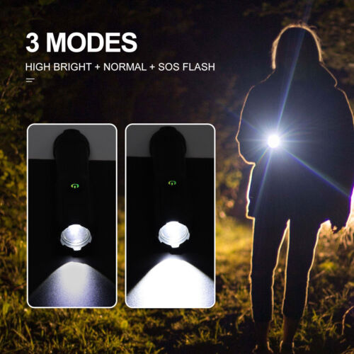 2X Super helle Taschenlampe LED 990000LM USB wiederaufladbare Fackel 18650 Akku - Bild 11 von 21