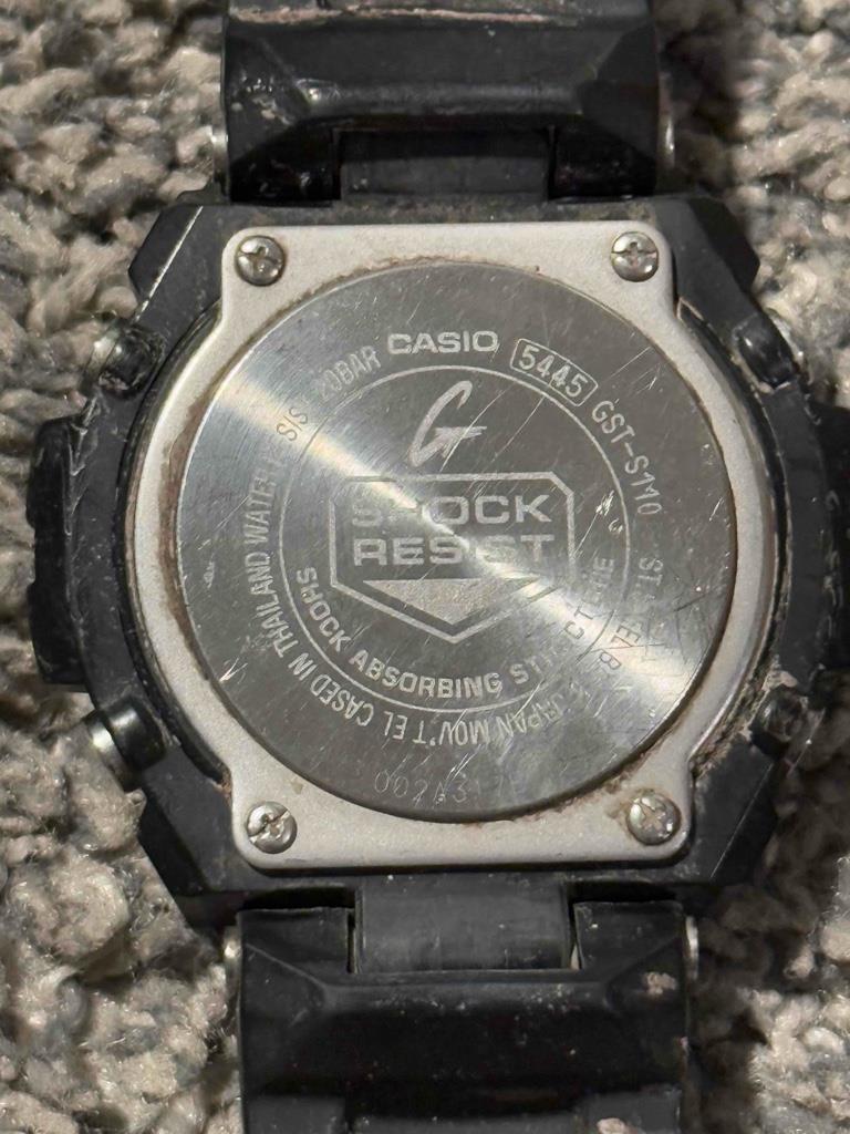 G-SHOCK GST-S110  海外輸入品5445 Casio G-Shock GST-S110 5445 Tough Solar Powered Black Dial