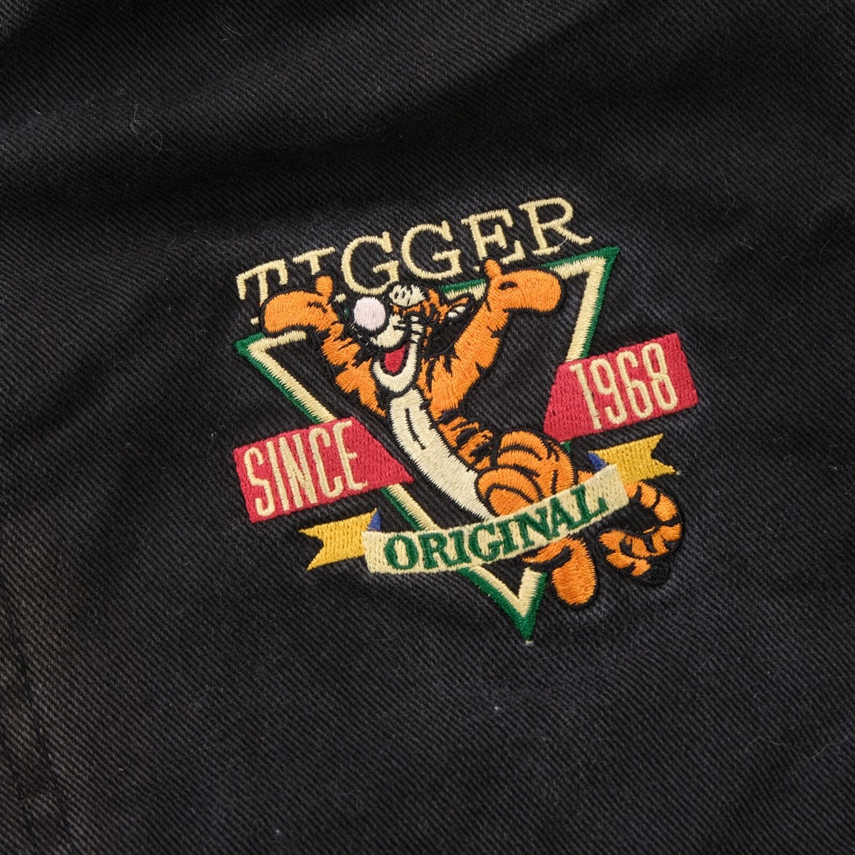 Rare VTG THE DISNEY STORE Tigger Original Denim Varsity Jacket 90s