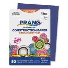 200 Sheets Prang Construction Paper, Blue, 9" x 12" - 50pk x 4 - New See Picture