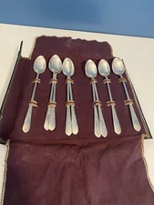 Vtg Wm Rogers Mfg Original Rogers Silverplate Priscilla Lady Ann Iced Tea Spoons