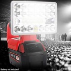 18W 2000LM LED Flashlight Outdoor Work Light for Milwaukee 18V Li-ion Batteries — photo 1