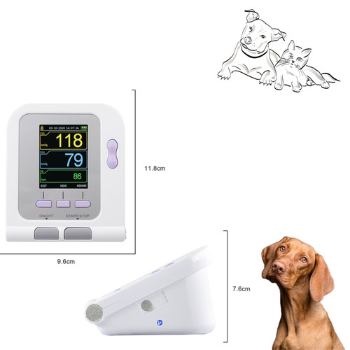 Misuratore pressione sanguigna braccio superiore veterinario digitale sonda Spo2 VET Machinecontec - Foto 5 di 8