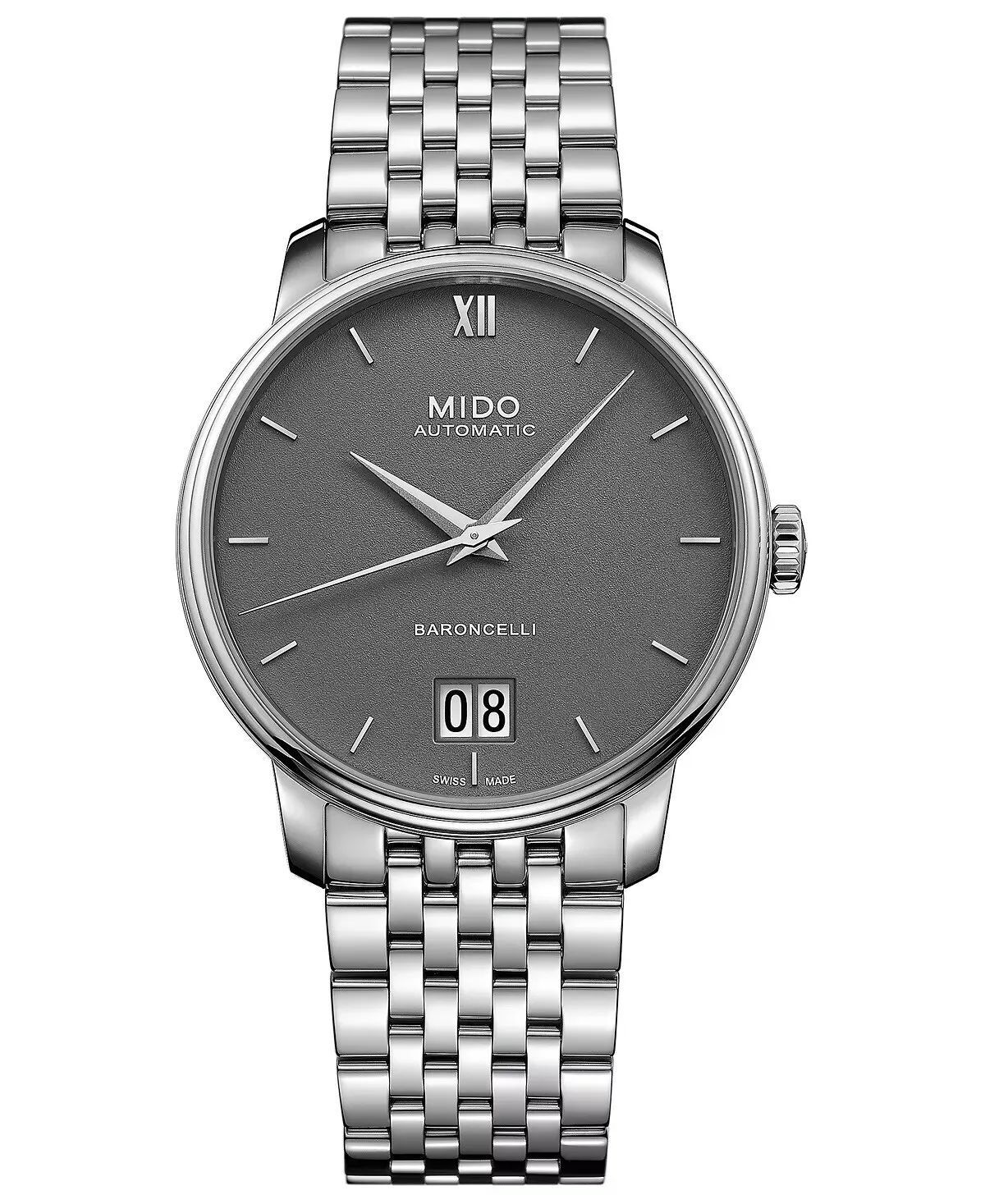 Мужские часы с автоподзаводом Mido Baroncelli III 40 мм M0274261108800