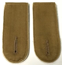 WWII GERMAN AFRIKA KORP DAK TUNIC SHOULDER BOARDS-INFANTRY