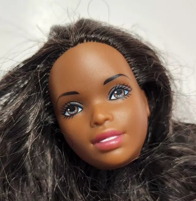 Afro barbie head cheap