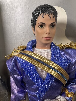 Michael Jackson Doll Superstar of the 80's Grammy Awards 1984 - Stand Included