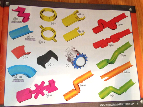 Techno Gears Marble Mania Wacky Trax New Sealed Bag Parts 70 72 73 102 103 104 - Picture 4 of 4