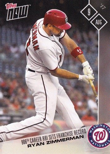 2017 Topps Now 461 Ryan Zimmerman