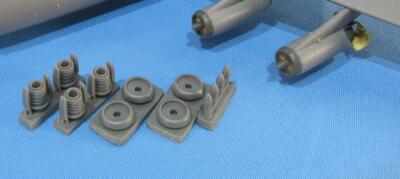 Metallic Details MDR14414 Set C-141 Engines for Roden 1/144 scale detailing
