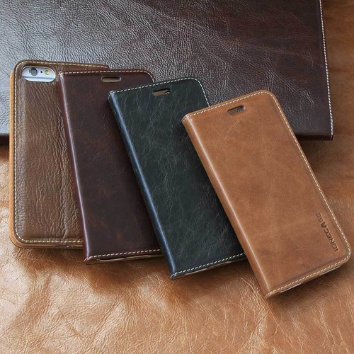 Luxury Leder Schutzhülle für Apple iPhone 6, 6s, 7 Tasche Case Cover Smartphone - Picture 17 of 49