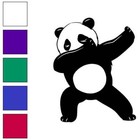 Panda Dabbing Bear, Vinyl Decal Sticker, Multiple Colors & Sizes #6678