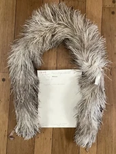 Antique 55” Ostrich Feather Neck Boa Scarf Wrap Edwardian Era Womens French 1900