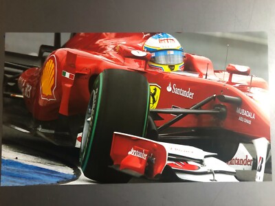 2011 Felipe Massa Ferrari Formula 1 Race Car Print Picture Poster RARE!! Awesome