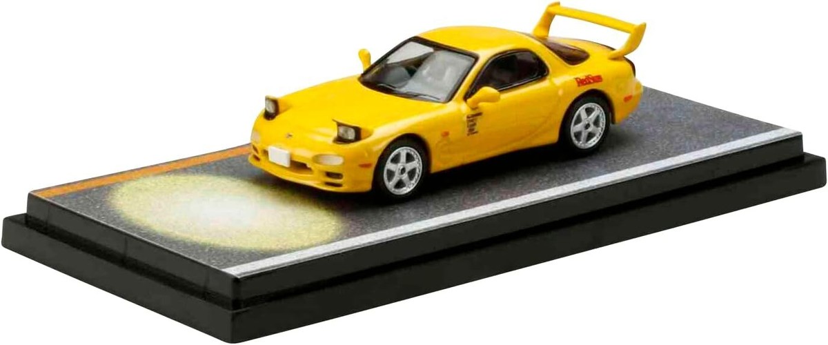 HJ64 1/64 Mazda RX-7 (FD3S)RED SUNS/Initial D VS Takumi Fujiwara