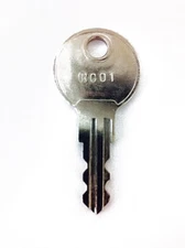 1 Pair (2 keys) Southco R001 RV Keys, Southco RV Camper Trailer Key, R001
