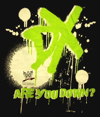 D-GENERATION X med T shirt WWE pro wrestling TRIPLE H tee Are You Down?
