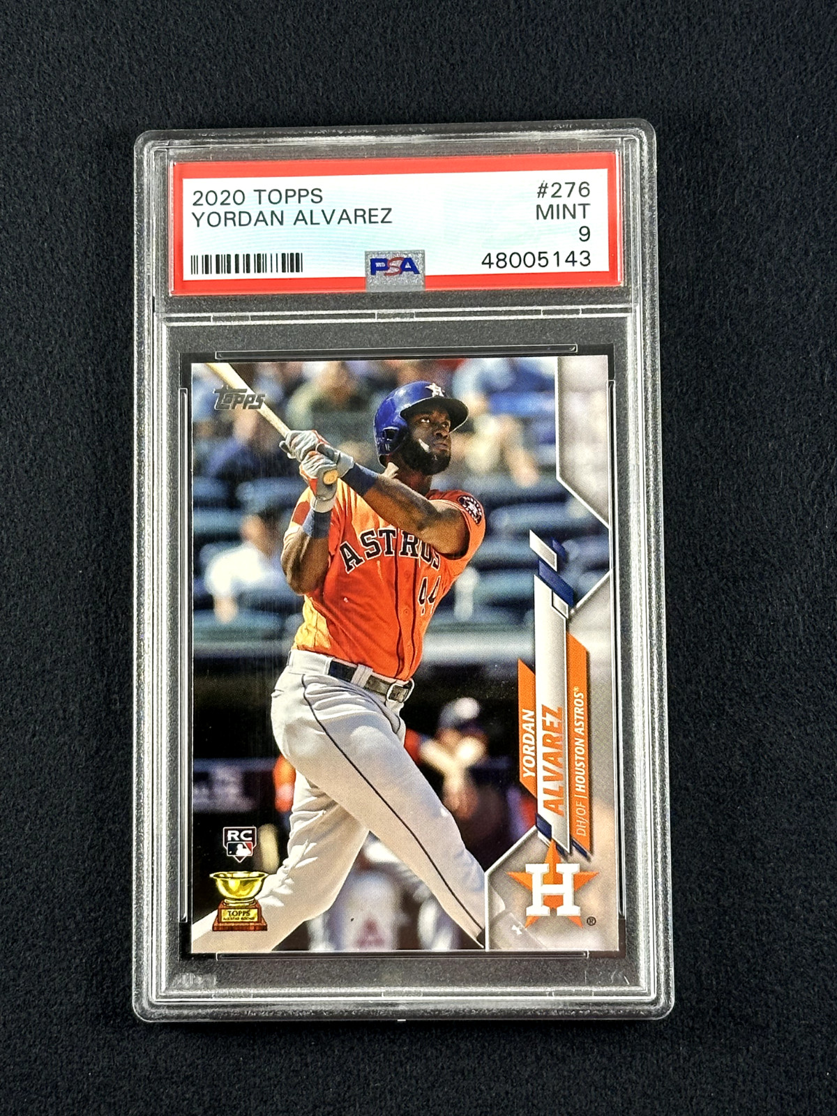2020 Topps Series 1 YORDAN ALVAREZ Rookie Card RC #276 PSA-9 Houston Astros