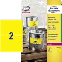 Avery Zweckform L6130-20 Wetterfeste Folienetiketten (210X148 Mm Auf Din A4, Ext