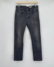 AllSaints Womens Black Stretchy Denim Cotton Cigarette Skinny Fit Jeans Sz 30