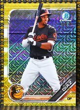YUSNIEL DIAZ - 2019 BOWMAN CHROME MEGA BOX PROSPECT GOLD REFRACTOR   #ED/50 