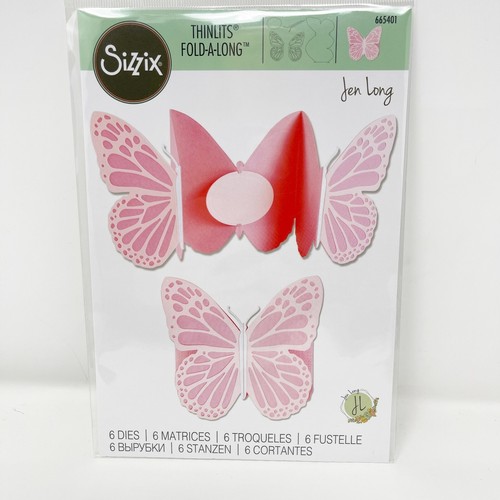 Sizzix Thinlits BUTTERFLY Die Cuts Bundle Fold-A-Long & Spinner Cards - Picture 2 of 4