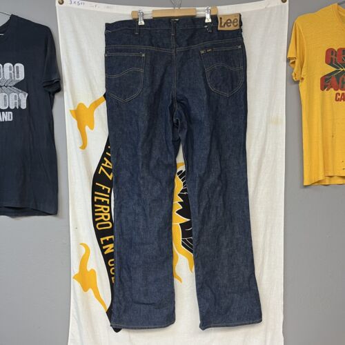 Vintage 70s Lee Jeans dark one wash size 40 x 32 … - image 1