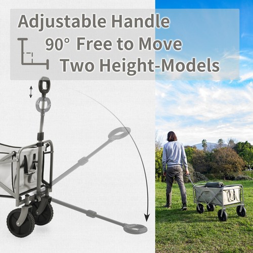 Naturehike Lightweight Cart Collapsible Portable Wagon Cart 80-100 Liters Graden - Picture 6 of 32