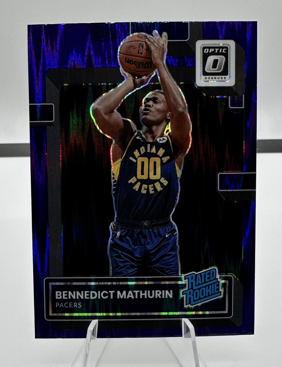 2022-2023 Donruss Optic Rated Rookie Purple Shock Benedict Mathurin #209 Pacers