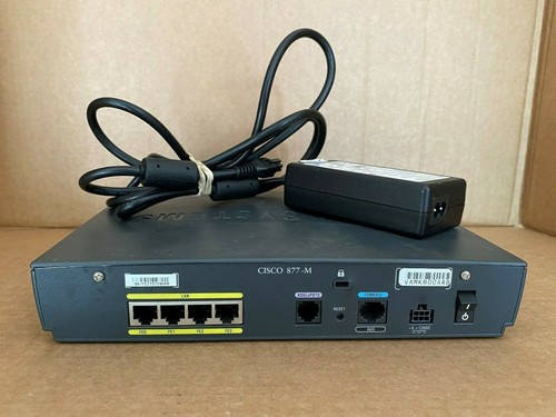 Cisco 877-M with UK PSU Cisco 877 Annex M Cisco 877-M-K9 Router (Inc VAT) - Picture 5 of 7