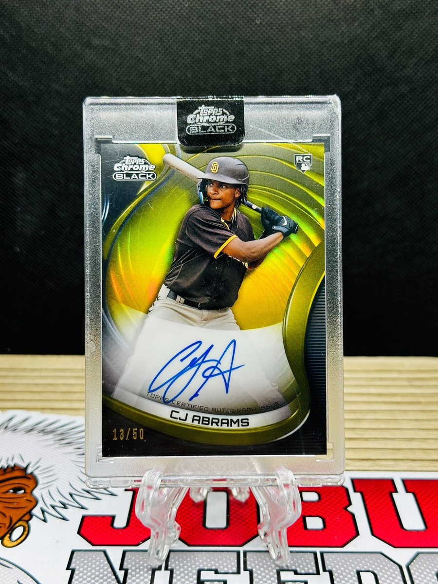 2022 TOPPS CHROME BLACK CJ ABRAMSサインカード 【公式通販】
