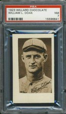 1923 V100 Willard's Chocolate Bill Doak PSA 7 St. Louis Cardinals