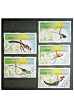 Birds Congo #1037 - 1041 (CTO) Complete 1993 Brasiliana Stamp Show Set $11.00Val